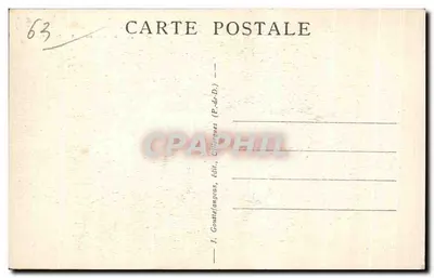La Bourboule - Wejście do placówki termalnej — G. D'O - 835 — Rewers