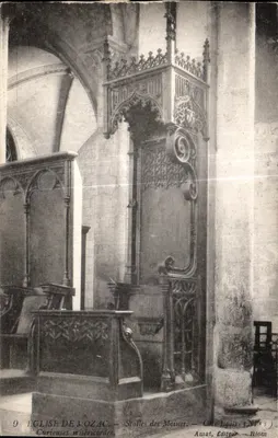 Igreja de Mozac — Stalles dos Monges — Misericórdias Curiosas