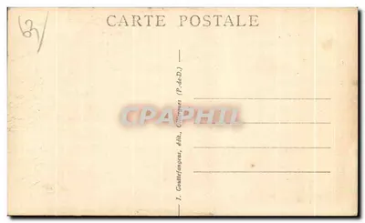 Dois homens e uma mulher com traje de Auvergne — cena humorística — G. D'O., 1913 — Verso