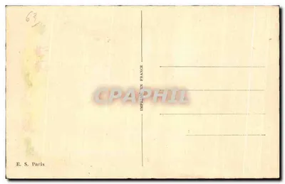 Donna e uomo in costume tradizionale — Auvergne — Adolphi — Verso