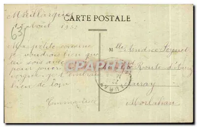 Deux Jeunes Villages — En Auvergne — Éditeur Villages — Verso