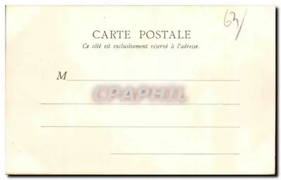 La Bourboule — Dordogne, skała i nabrzeże — B. F., Paryż — Rewers