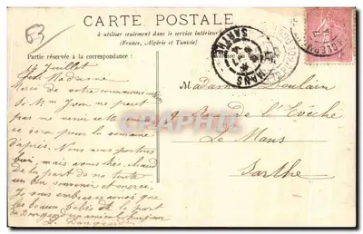 Clermont-Ferrand — Statua Wercingetorixa — Ilustrowana Auvergne — Rewers