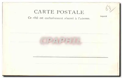Mont Dore — Istituto Termale — Roux, Ricevitore Filatelico al Mont Dore — R.&J. D. 10097,12 — Verso