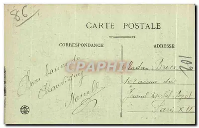 Chauvigny — Prefeitura — Edit. A. X. — Verso
