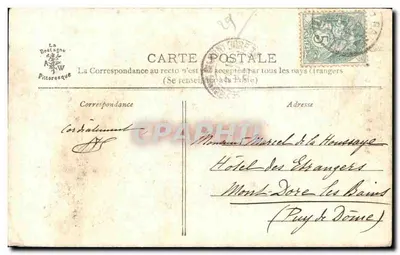 La Bretaña Pictórica — Base de una escalera de la gran calle — Morlaix — Reverso