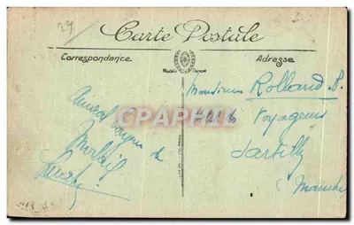 Morlaix — Vue générale prise du Château — LL. — Imprimé sur la carte — Verso