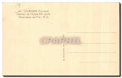 Nossa Senhora de Pille - Interior da Igreja do Século XV — R. Dorange, editor — Verso