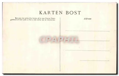 Le Folgoët — De Kerk, zuidkant — Collectie Villard, Quimper — Achterkant