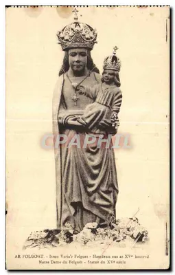 Nossa Senhora do Folgoët — Estátua do século XV — AR FOLGOAT
