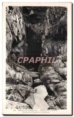 Entrada da Gruta da Crevasse — Environs de Plougasnou — TRÉGASTEL-PRIMEL