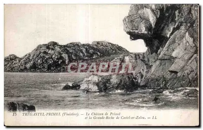 Trégastel-Primel (Finistère) — O Castelo de Primel e a Grande-Roche de Castel-ar-Zalou — Lévr fils & Cie, Paris
