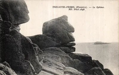 Tregastel-Primel (Finistère) — Le Sphinx. ND. Phot. 1696.