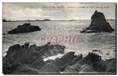 Trégastel-Primel (Finistère) — Coucher de Soleil, Anse du Diben — n°756
