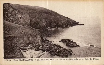 Env. PLOUGASNOU e St-JEAN-DOIGT — Ponta de Bégrassia e a Baía de Primel