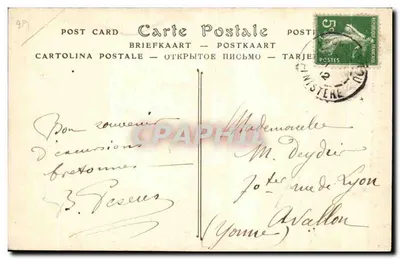 Tregastel-Primel (Finistère) — Rocha do Imperador Romano — editor ND, n° 739 — Verso