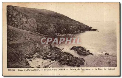 Env. PLOUGASNOU e St-JEAN-du-DOIGT — Ponta de Bégrassia e a Baía de Primel — ND.28