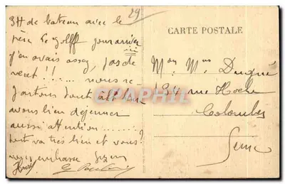 Primel-Tregastel — As cadeiras de Primel — Editor: C. P. M. B. Dazin — Verso