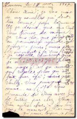 Morlaix — Kazerne van het 72e Infanterieregiment — ND. Fot. — Achterkant