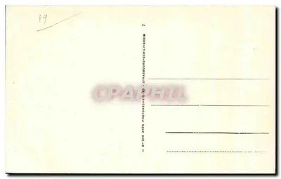 Quimper - A Catedral - Fachada ocidental — LL 67 — editor Cn° des Arts Photomécaniques, Strasbourg-Schiltigheim — Verso