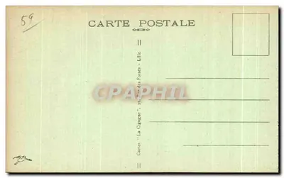 LILLE — Plac Républiki — Prefektura — Rewers