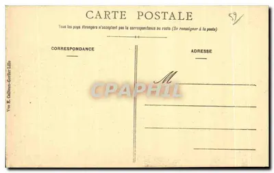 Lille - Vista geral sobre a Velha e Nova Bolsa — E.C. — Verso