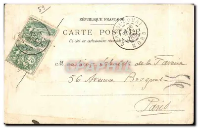 Douai - Porta de Arras — vista histórica — editor não identificado — Verso