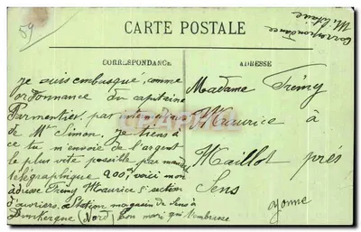 Dunkierka — Aleja Square Jacobsen — LL, n°214 — Rewers