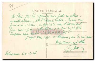 Valenciennes - Panoramische weergave — E. C. n°46 — Achterkant