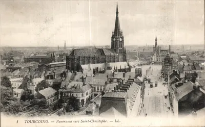 Tourcoing — Panorama para Saint-Christophe — LL