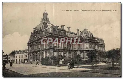 Tourcoing - O Hotel de Ville, Vista geral - E.C.