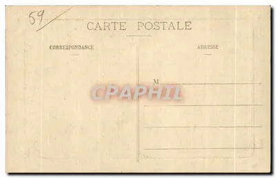 Tourcoing - Interior da Igreja de São Cristóvão — L. S., editor, Hautmont — Verso