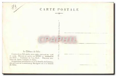 Thorens — Zamek Sales — Wydawnictwo Les Jolis Coins de Savoie nr 4814 — Rewers