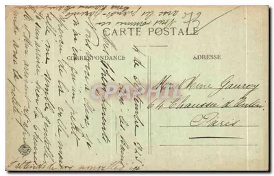 Aix-les-Bains (Savoie) — Pátio do Estabelecimento Termal e o Hotel do Arco Romano — Coleção L. Grimal - Chambéry — Verso