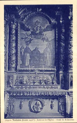 Valloire (Savoie) - Interior da Igreja - Altar de São Antônio
