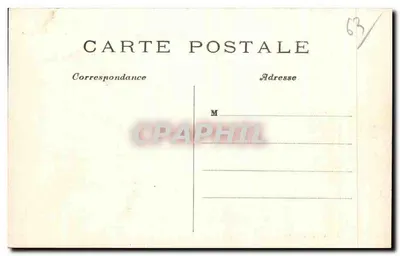 El observatorio en la cima del Puy-de-Dôme 1465 metros de altura — Editor: Le Hirondelle, París — N° de serie 525 — Reverso