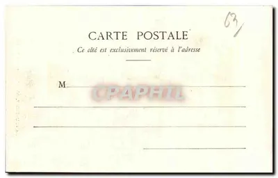 Korty zamku Tournoeil — Auvergne — P. Juliolt, Clermont-Ferrand - G. Delaunay, Succ' n°140 — Rewers