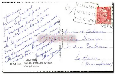 Saint-Nectaire le Haut — vista generale — Edizione G. d'O. Olier — Verso