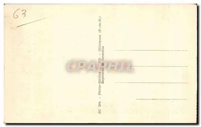 Le Mont-Dore - Place Michel-Bertrand - Estabelecimento Termal — L'Auvergne, editor G.d'O. — Verso