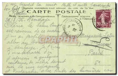 Cap Figuier — As Villas — Hotel Eskualduna — Rua da Praia — Fototipia Marcel Delboy, Bordeaux — Verso