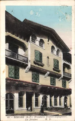 Behobie (B.P.) — A Aduana — Fronteira Franco-Espanhola — M. D.