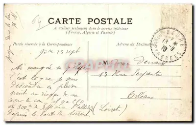 Hautes-Pyrénées — Entrada da Vale de Estaube — editor desconhecido, número de série não visível — Verso
