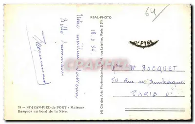 एस-जीन-पीड-दे पोर्ट — बास्क घर नीव के किनारे — कंपनी ऑफ आर्ट्स फोटोमैकेनिक्स, पेरिस — पीछे
