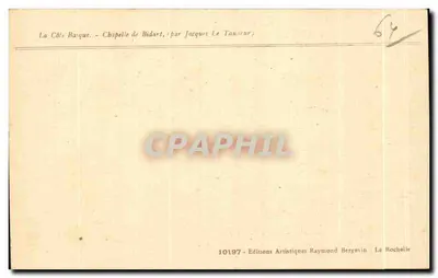 La Côte Baques - Capela de Bidart — por Jacques Le Tanneur — Verso