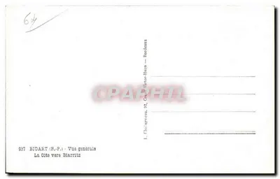 Biarritz — Vista geral — L. Charanneau, 82, Coup-Victor-Hugo — Bordeaux — Verso