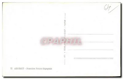 Arnéguy — Granica francusko- Hiszpańska — wydawca ARNÉGUY - Paryż — Rewers