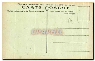 Ascension de la Rhûne — vue prise des Trois-Fontaines — Sare, Ascaïn (B.-P.) — Tramway-Funiculaire — Phototypie Marcel Delbou, Bordeaux — Rewers