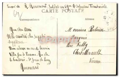 Ascain - Plan pięknej Rhune - Most Isabelenia, gdzie woda bawi się w strumieniu w marcu 1911 — Rewers