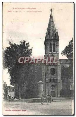 Orthez — A Igreja de São Pedro — Fototipia Ladruche, França, 1908