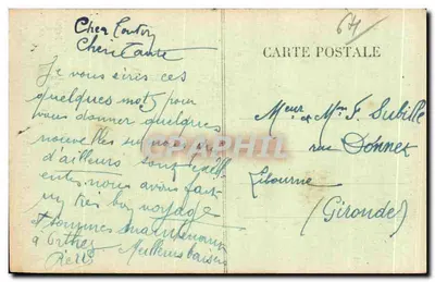 Orthez — Casa de Jeanne d'Albret — Editor E. Faflace — Verso